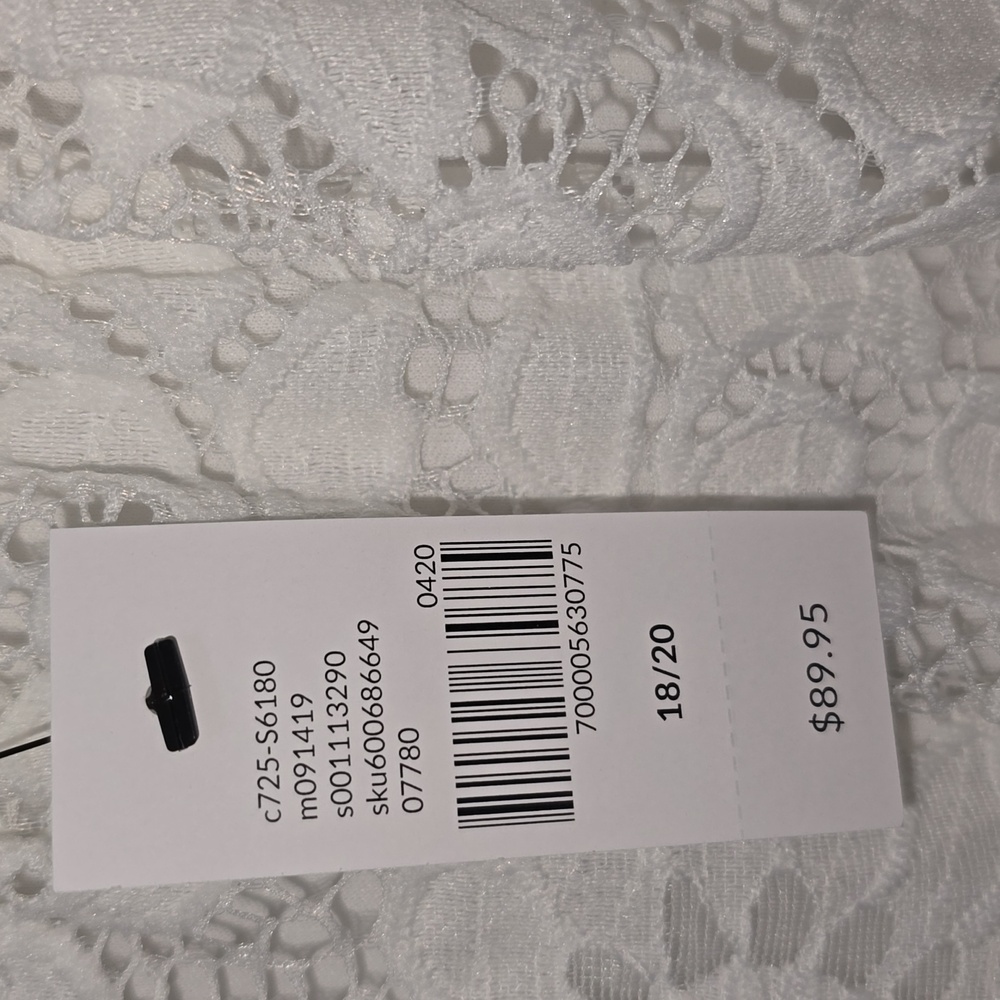 Lane Bryant Festi Eyelet & Gauze Midi Dress Womens Size 18/20 NWT - Picture 7 of 12